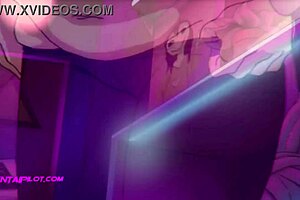 Stepmom discovers stepson's huge erection in cartoon