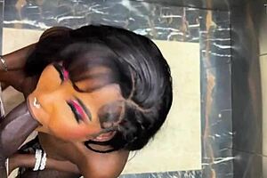 Stranger Sucks Big Cock in Elevator! She Shakes Ass and Takes Cum on It Full Video