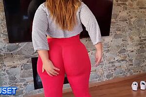 Big ass Latina MILF gets buttplugged and fucked hard