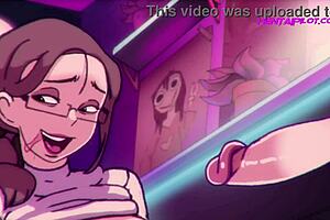 Stepmom discovers stepson's huge erection in cartoon