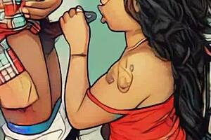 Mommy Aggressively Sucks Stepbro's Big Black Cock