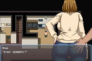 velinho grabs neighbor's big ass in hentai game part 3