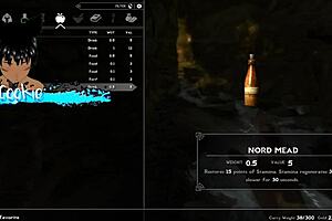 Big-boobed Skyrim babes get naughty
