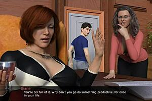 Mature woman enjoys threesome with MILF