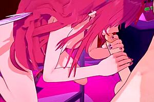 3D anime sex with horny Irys and creampie action