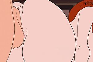 Hypnotized Wendy enjoys intense anal fisting in Gravity Falls parody