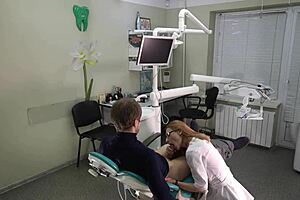 Hardcore POV sex with a doctor in hospital office