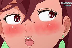 Slutty momo gets a naked massage in a parody