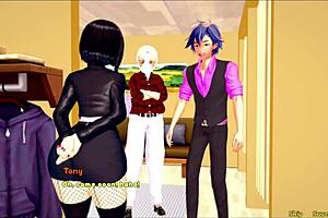 The caretaker continues his seduction of the mature woman