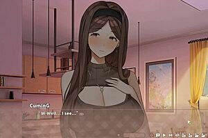 Harem game heats up in the kitchen with mature women