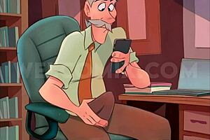 this hot milf loves sending nudes in naughty home animation with big cartoon tits.