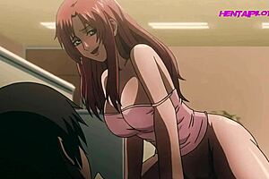 Mature tits bounce in cartoon porn
