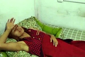 Shaved pussy Latina teen cures her illness with hot water