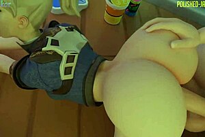 SFM mercy in intense action