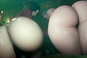 Special sex adventure with Ada Wong in a porn compilation with sound