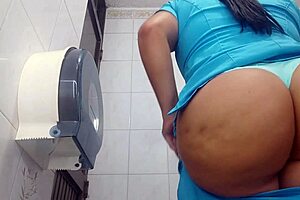 Collection of curvy latinas in public bathrooms, nurses and patients included.