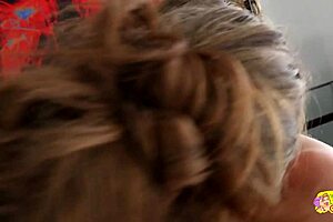 Ever thought a shower could turn into busty lesbian scissoring?