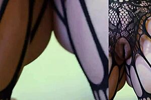 Granny Carmen Has Dildo Orgasms on Christmas in July, Craving Real Fuck