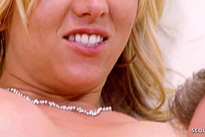 Blonde housewife's taboo tryst with best friend for wild sex