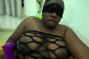 My Black Wife Trying Out Her New Toy And Getting Fucked In Doggy Style