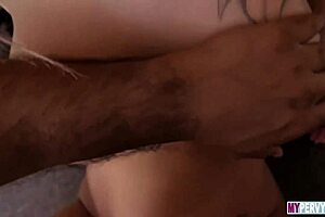 kneeling before leather mistress, your place?