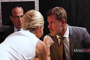 A hot milf who cannot get enough sex seduces and fucks the police during an interrogation