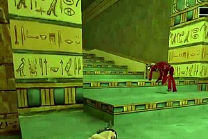 tomb raider randomness features nude bloopers and outdoor accidents in comic game public scenes with monsters