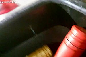 Brazen kiwi milf slut gets pissed on outdoor sidewalk with tattoo and piercing