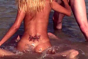 Barbie Banks, the Brazilian beauty gets double penetration in the pool