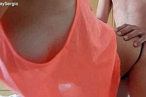 I capture the best moment during our workout sex session.