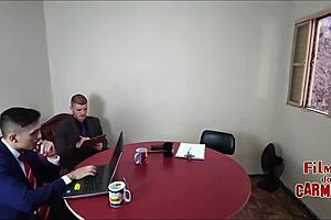 MILF Employee Feels Intense Orgasms During Bareback Blowjobs and Wet Pussy Play