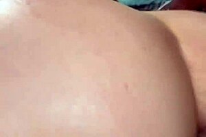 homemade video of latina milf getting backshots from big black cock in missionary position, close up