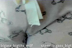 Masturbating in PJs with anal play