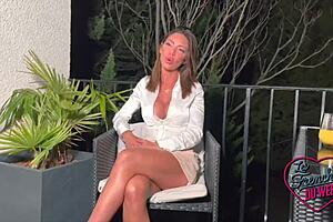 vittoria, busty brunette, craves wild french action