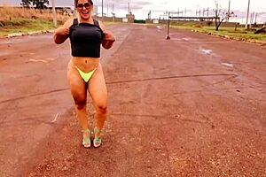 Stepmom's car ride turns into anal surprise outdoors