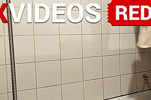 Beautiful black amateur showers naked with beautiful legs
