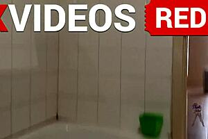 Beautiful black amateur showers naked with beautiful legs