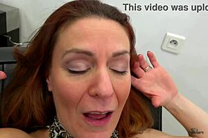 Wendy, 40, opens her hair salon with a steamy French amateur twist. Her small tits captivate.