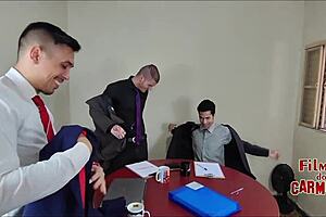 MILF Employee Feels Intense Orgasms During Bareback Blowjobs and Wet Pussy Play