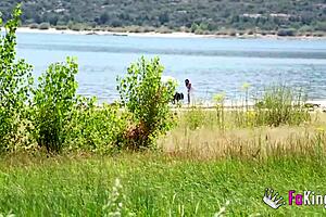 natali quinn hunts public fucks in swamp, targeting latina milf for cowgirl and bent-over action