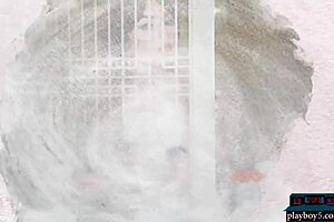 sexy milf kenna vanessa strips from lingerie and stockings to naked