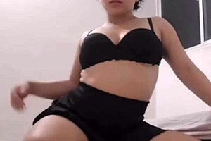 Beautiful schoolgirl shows big ass and voluptuous vagina.