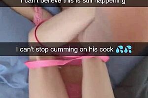 Cuckold couple's steamy Snapchat session with anal play