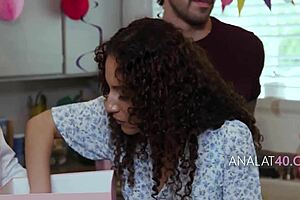 birthday party turns into a step family bum rush with banging and assfucking