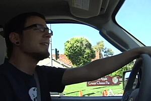 A boy seduces a brunette mom and gives her a deep blow job and anal sex