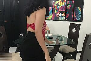 stepsister enjoys riding her stepbrother