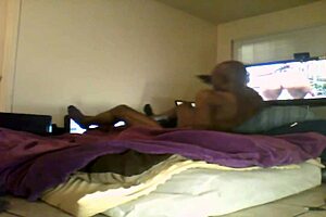 Beautiful black MILF showing her big ass and pussy