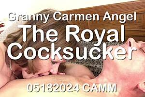 Granny carmen angel performs oral on cougar milf