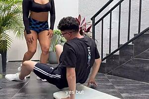 Nerd gets his big cock satisfyingly pounded by a MILF