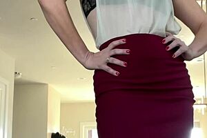 Step-mommy’s big clit makes me horny all the time